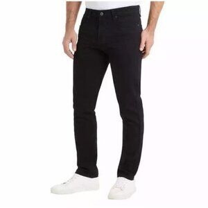 NEW Kenneth Cole New York  Men's 36x32 Black Straight Fit Stretch Denim Jeans